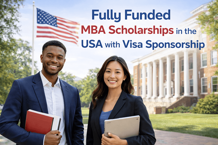 Fully funded MBA scholarships in the USA with Visa Sponsorship